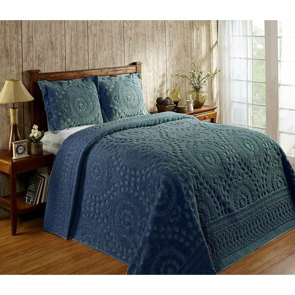 Better Trends Rio Collection Full & Double Bedspread, Teal BSRDOTL